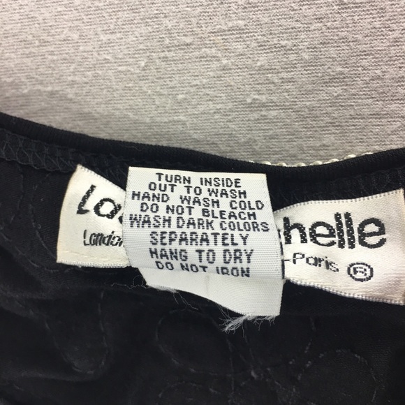 Lauren Michelle Blouse Top Women’s  Size Small Embroidered Black 3/4 Sleeves - Picture 13 of 16